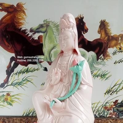 Tượng Phật Bà Tọa Đài Sen